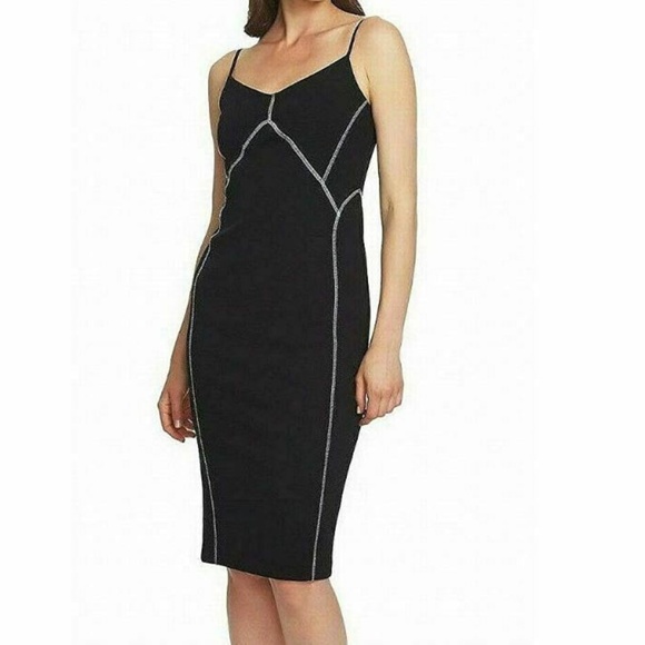 1.STATE  0 Black Seamed Cocktail 1O16 - Picture 1 of 3